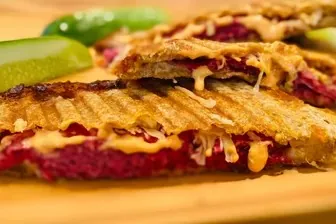 Corned Beef Reuben Panini
