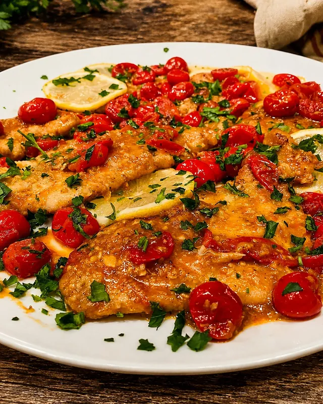 Easy Lemon Garlic Tomato Chicken