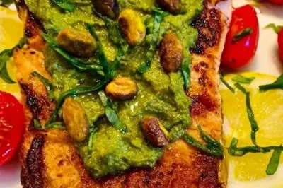 Pistachio Pesto Salmon