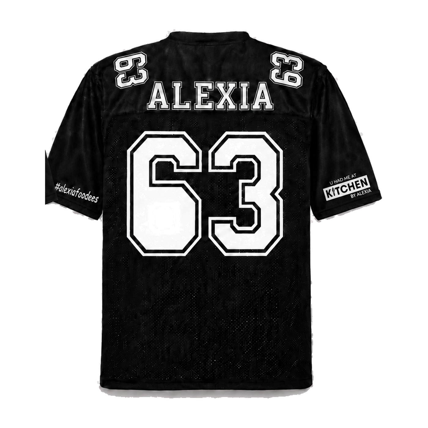 U Had Me At Kitchen Football Jersey — alt view